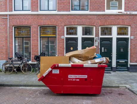 Construction site waste disposal in Whitechapel